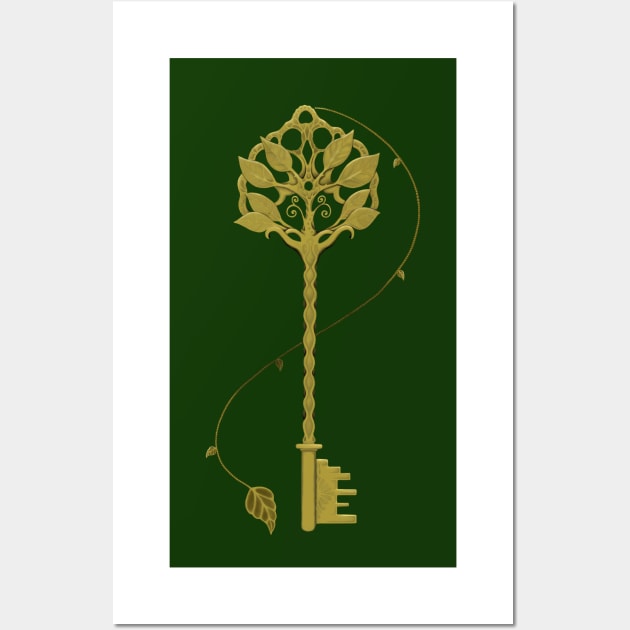 Golden Forest Key Wall Art by jetti